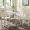 Sale Kirklands Home White Solid Wood 5-pc. Dining Set