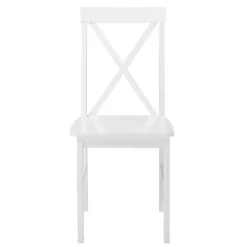 Sale Kirklands Home White Solid Wood 5-pc. Dining Set