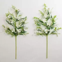 Clearance Kirklands Home Spring Flower Stems, Set of 2 White