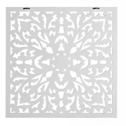 Sale Kirklands Home Sqaure Medallion Wood Plaque White