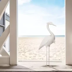 Sale Kirklands Home Standing Egret Statue, 18 in. White