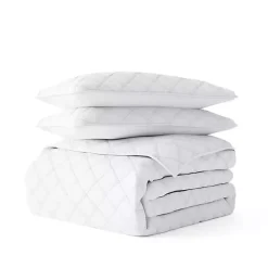 Clearance Kirklands Home Stitched Diamond 2-pc. Twin Quilt Set White