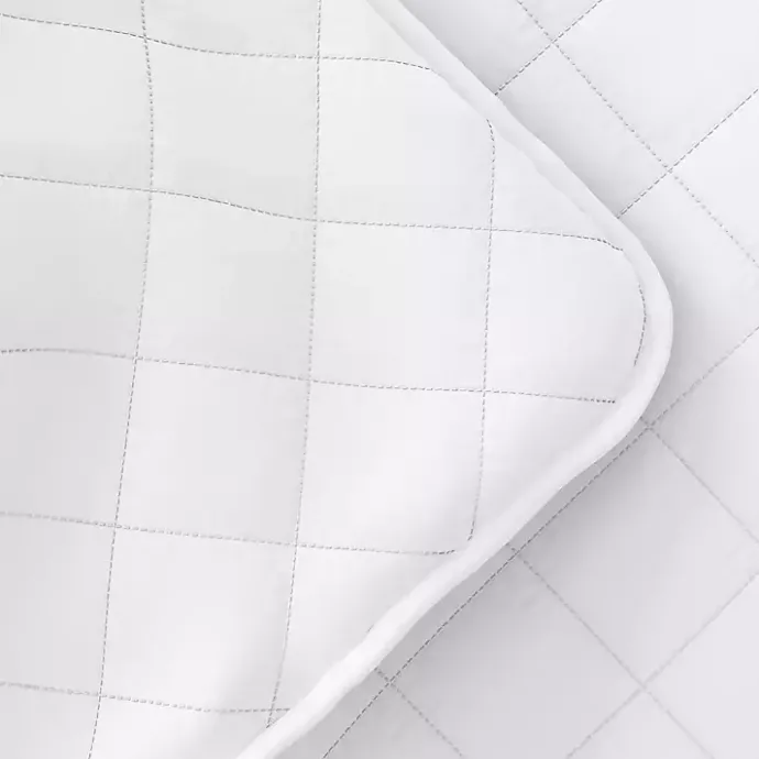 New Kirklands Home Stitched Diamond 3-pc. King Quilt Set White