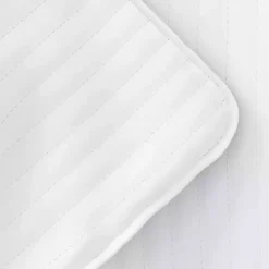 New Kirklands Home Stitched Stripes 2-pc. Twin Quilt Set White