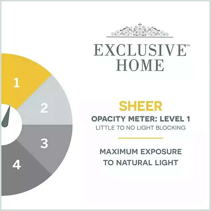 Sale Kirklands Home Stripe Sheer Curtain Panel Set, 108 in. White