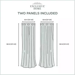 Sale Kirklands Home Stripe Sheer Curtain Panel Set, 108 in. White