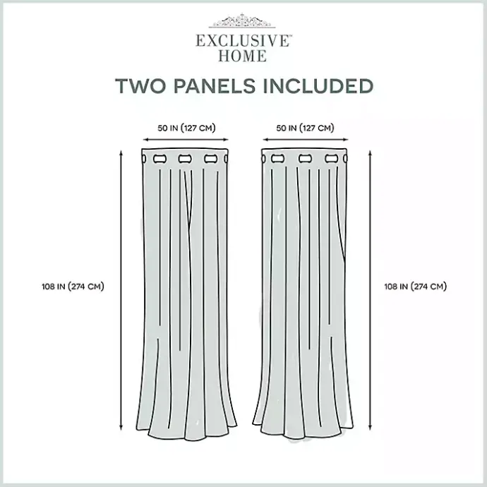 Sale Kirklands Home Stripe Sheer Curtain Panel Set, 108 in. White