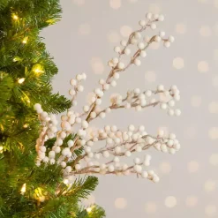 Sale Kirklands Home Sugar Berry Tree Picks, Set of 2 White