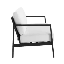 Outlet Kirklands Home White Sunbrella Cushions Holland Outdoor Loveseat