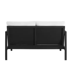 Outlet Kirklands Home White Sunbrella Cushions Holland Outdoor Loveseat