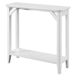 Clearance Kirklands Home Tapered Legs Rustic Console Table White