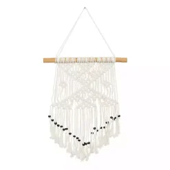 Kirklands Home Tasseled Macrame Wall Hangings, Set of 3 White