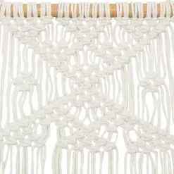 Kirklands Home Tasseled Macrame Wall Hangings, Set of 3 White