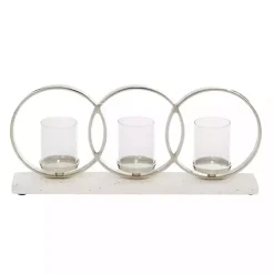 Discount Kirklands Home White Terrazzo Candle Holder Runner