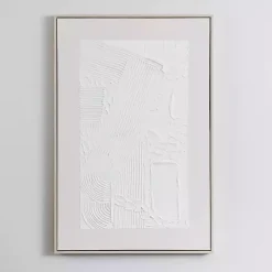 Best Kirklands Home White Texture Abstract Canvas Wall Art