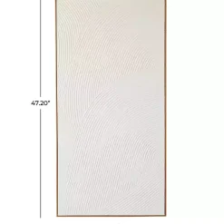 Discount Kirklands Home Textured Abstract Framed Canvas Art Print White