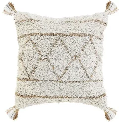 Clearance Kirklands Home White Textured Diamond Throw Pillow
