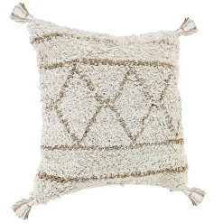Clearance Kirklands Home White Textured Diamond Throw Pillow