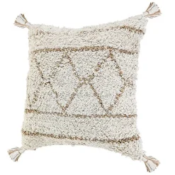Clearance Kirklands Home White Textured Diamond Throw Pillow