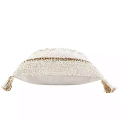 Clearance Kirklands Home White Textured Diamond Throw Pillow