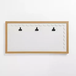 New Kirklands Home White Three Clip Scalloped Collage Picture Frame