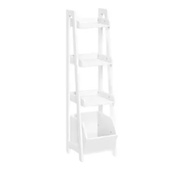 Outlet Kirklands Home 4-Tier Small Ladder Shelf White