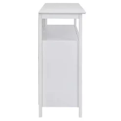 New Kirklands Home Tiered Deluxe Cali Media Cabinet White
