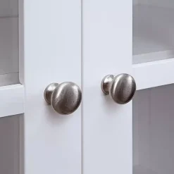 New Kirklands Home Tiered Deluxe Cali Media Cabinet White