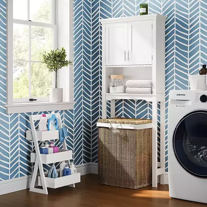 New Kirklands Home Tiered 3-Shelf Bathroom Shelves White