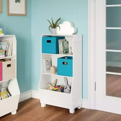 Best Kirklands Home White Toy Organizer Cubby Bookshelf