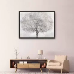 Sale Kirklands Home White Tree Blossoms Framed Canvas Print