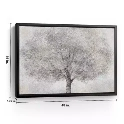 Sale Kirklands Home White Tree Blossoms Framed Canvas Print