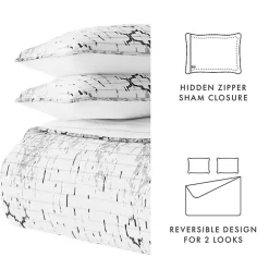 Sale Kirklands Home White Trellis Reversible 3-pc. King Quilt Set