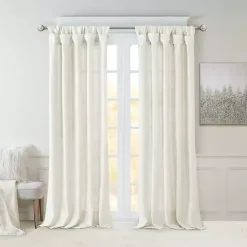 Sale Kirklands Home Twist Top Curtain Panel, 120 in. White