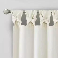 Sale Kirklands Home Twist Top Curtain Panel, 120 in. White