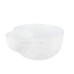 Clearance Kirklands Home Two Gether Porcelain Chip & Dip Bowl White