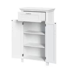 Kirklands Home Two-Door Top Shelf Cabinet White