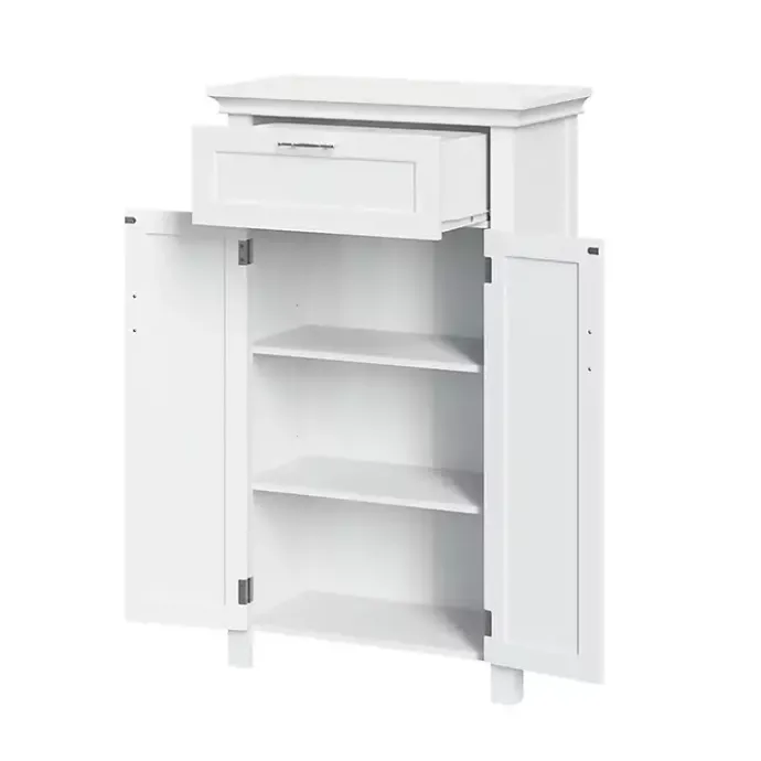 Kirklands Home Two-Door Top Shelf Cabinet White