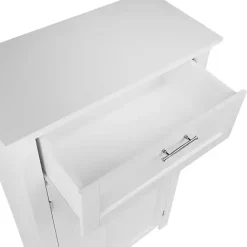 Kirklands Home Two-Door Top Shelf Cabinet White