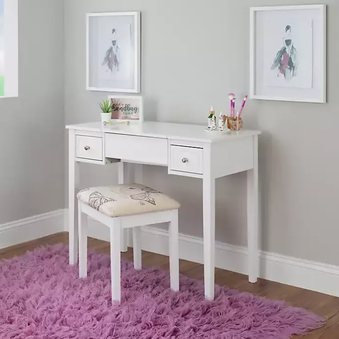 Clearance Kirklands Home Virginia Butterfly 2-pc. Vanity Set White