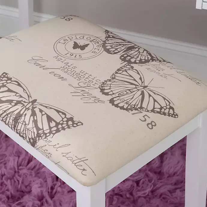 Clearance Kirklands Home Virginia Butterfly 2-pc. Vanity Set White