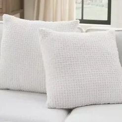 Best Kirklands Home Waffle Knit Chenille Throw Pillows, Set of 2 White