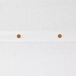 New Kirklands Home Waffle Weave Cotton Shower Curtain White