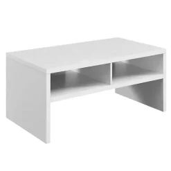 Outlet Kirklands Home Wakefield Shelf Coffee Table White