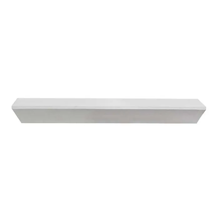 Clearance Kirklands Home White Wedge Wood Large Floating Shelf