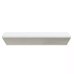 Clearance Kirklands Home White Wedge Wood Small Floating Shelf