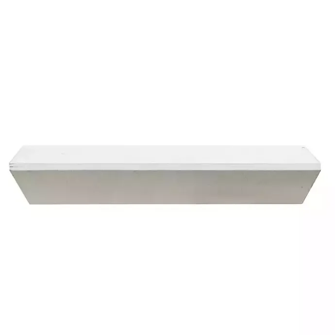 Clearance Kirklands Home White Wedge Wood Small Floating Shelf