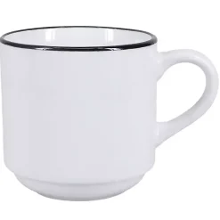 Hot Kirklands Home with Black Rims 16-pc. Dinnerware Set White