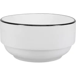 Hot Kirklands Home with Black Rims 16-pc. Dinnerware Set White