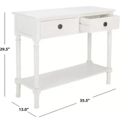 Clearance Kirklands Home Wood Allura Console Table White